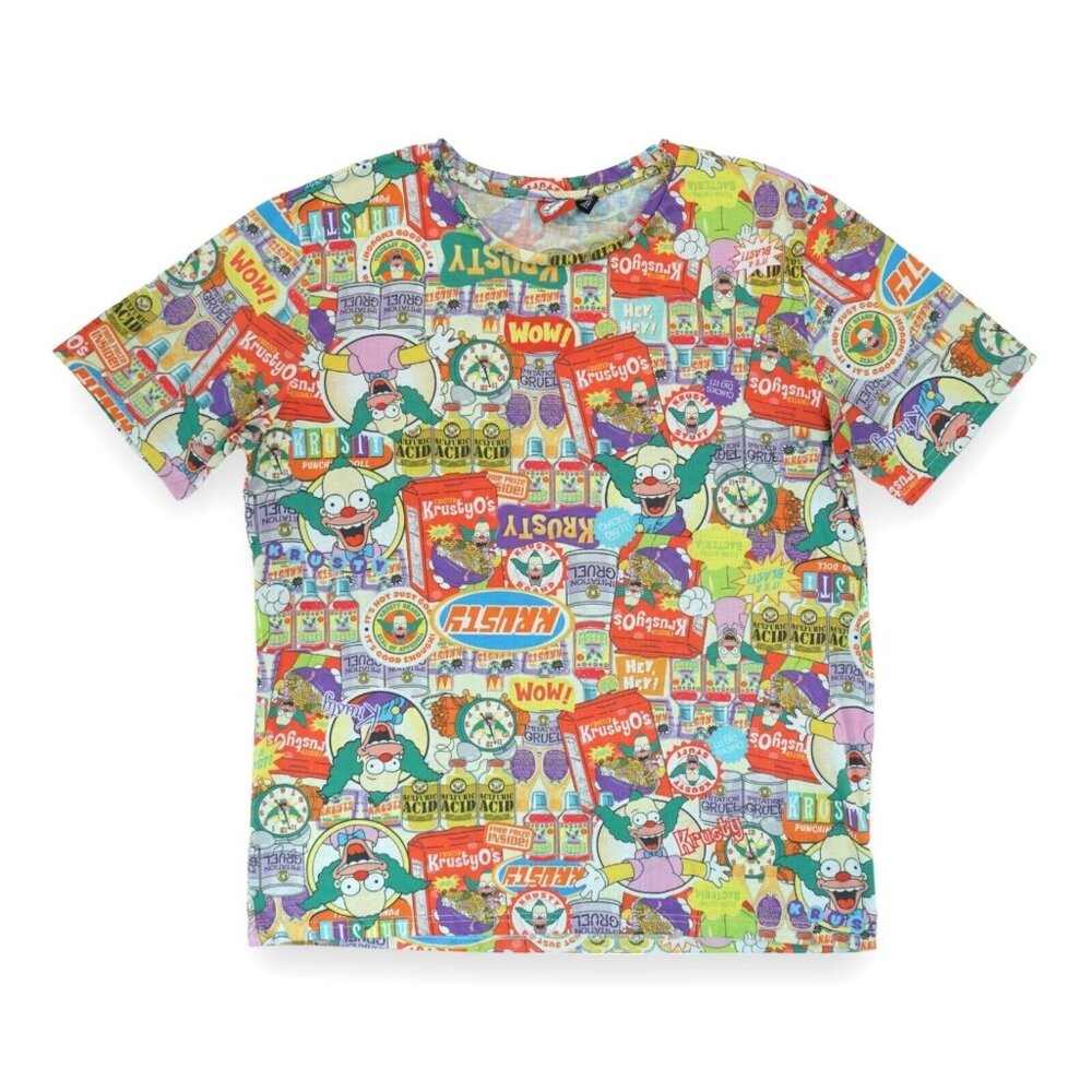 The Simpsons Krusty The‎ Clown Full Print T-shirt Men's Size Large
